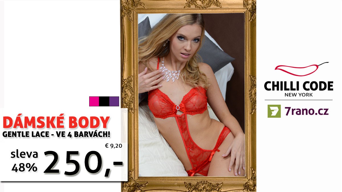 Aktuální akce - Dámské body Gentle Lace ve 4 barvách se slevou 48%